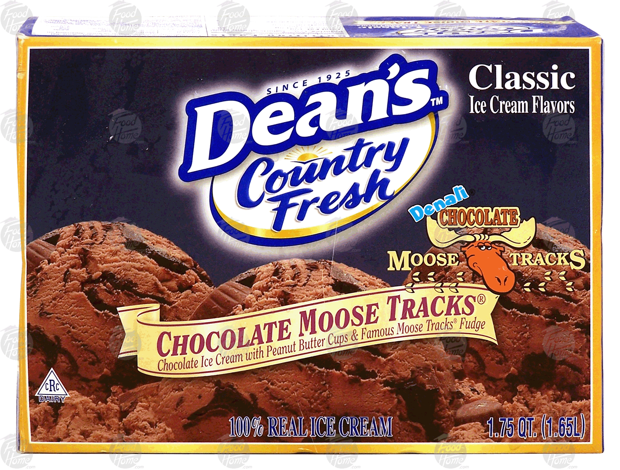 Dean's Country Fresh chocolate moose tracks with peanut butter cups and fudge Full-Size Picture